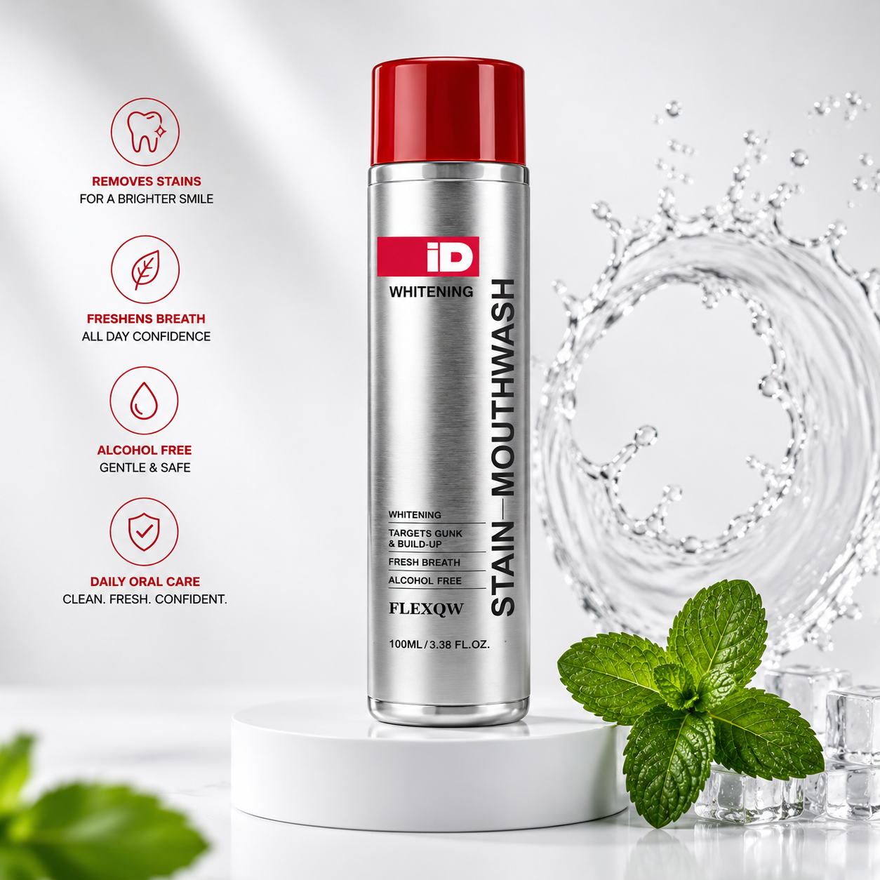 Hismile Whitening Mouthwash | Fresh Breath & Brighter Smile